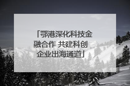 鄂港深化科技金融合作 共建科创企业出海通道