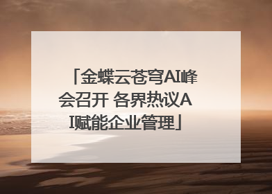 金蝶云苍穹AI峰会召开 各界热议AI赋能企业管理