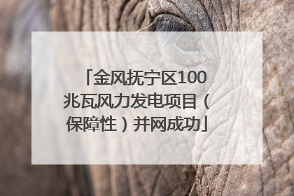 金风抚宁区100兆瓦风力发电项目（保障性）并网成功