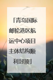 青岛国际邮轮港区航运中心项目主体结构顺利封顶