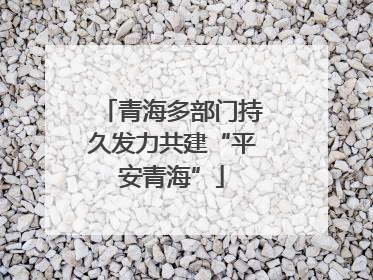 青海多部门持久发力共建“平安青海”