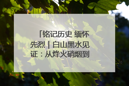 铭记历史 缅怀先烈｜白山黑水见证：从烽火硝烟到振兴热土的巨变