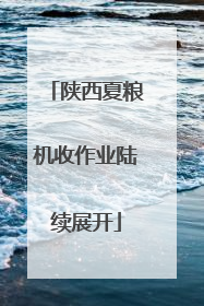 陕西夏粮机收作业陆续展开