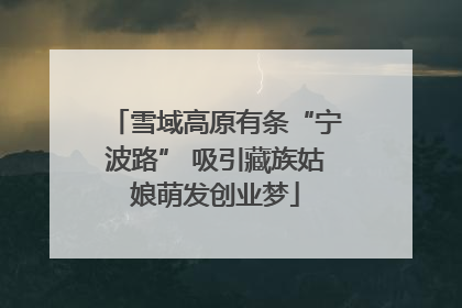 雪域高原有条“宁波路” 吸引藏族姑娘萌发创业梦