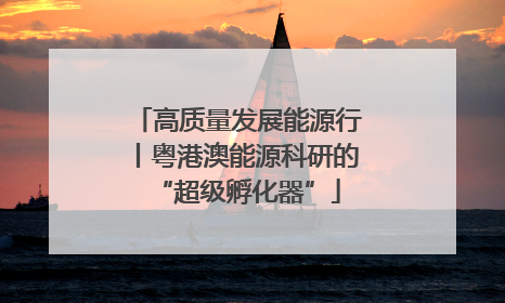 高质量发展能源行丨粤港澳能源科研的“超级孵化器”