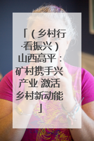 （乡村行·看振兴）山西高平：矿村携手兴产业 激活乡村新动能