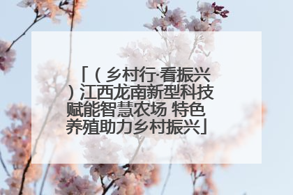 （乡村行·看振兴）江西龙南新型科技赋能智慧农场 特色养殖助力乡村振兴