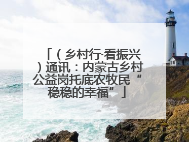 （乡村行·看振兴）通讯：内蒙古乡村公益岗托底农牧民“稳稳的幸福”