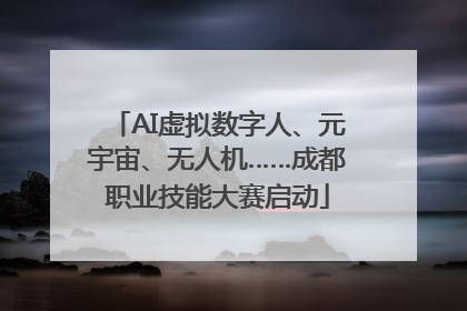 AI虚拟数字人、元宇宙、无人机……成都职业技能大赛启动